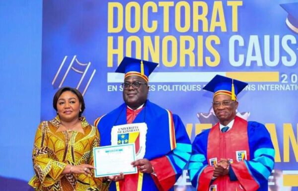 Le Président Felix Antoine Tshisekedi Couronné Docteur Honoris Causa